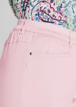 Pantalon LOUISA à taille élastique en coton satiné