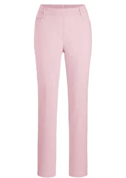 Pantalon LOUISA à taille élastique en coton satiné