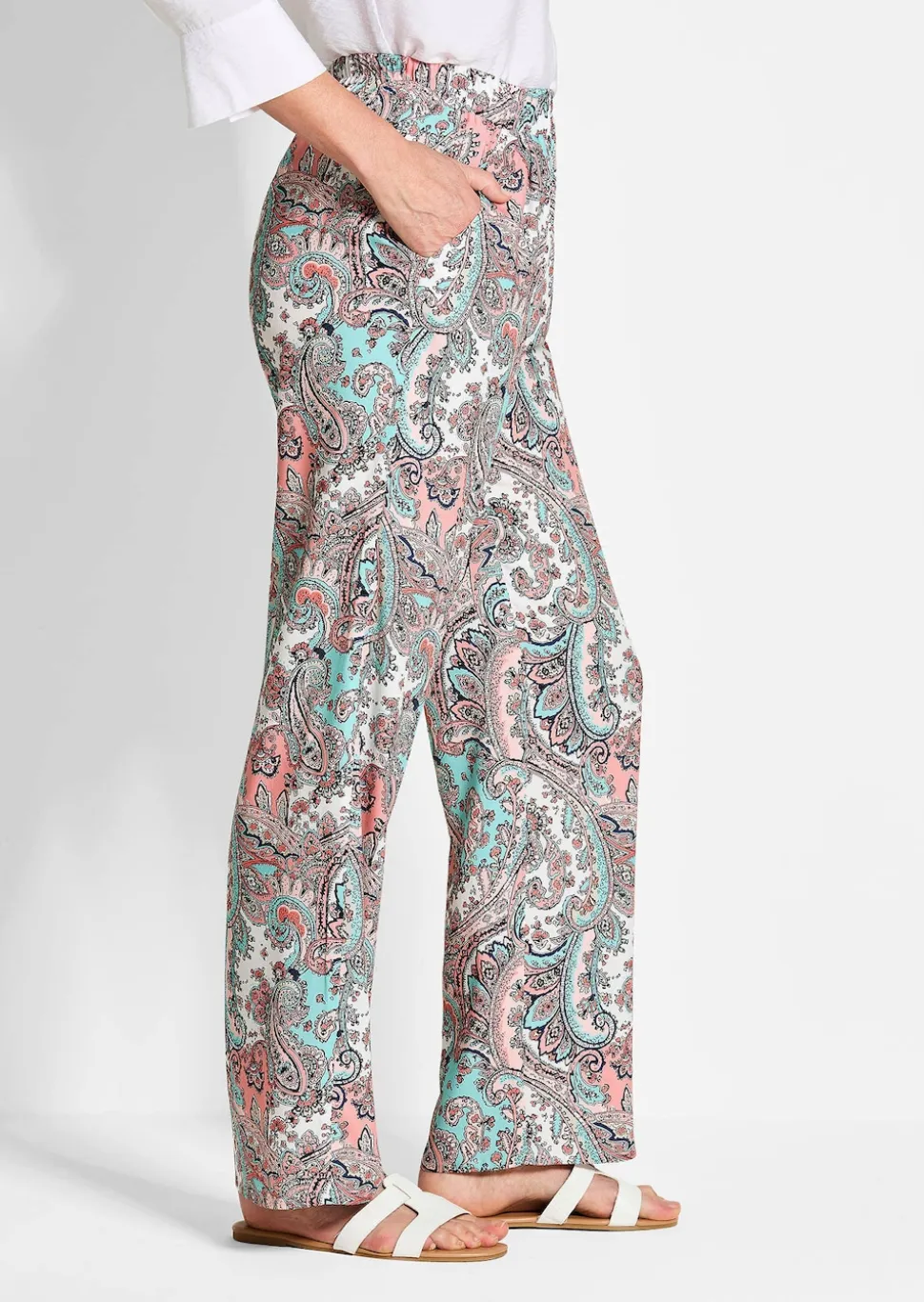 Pantalon à motif cachemire