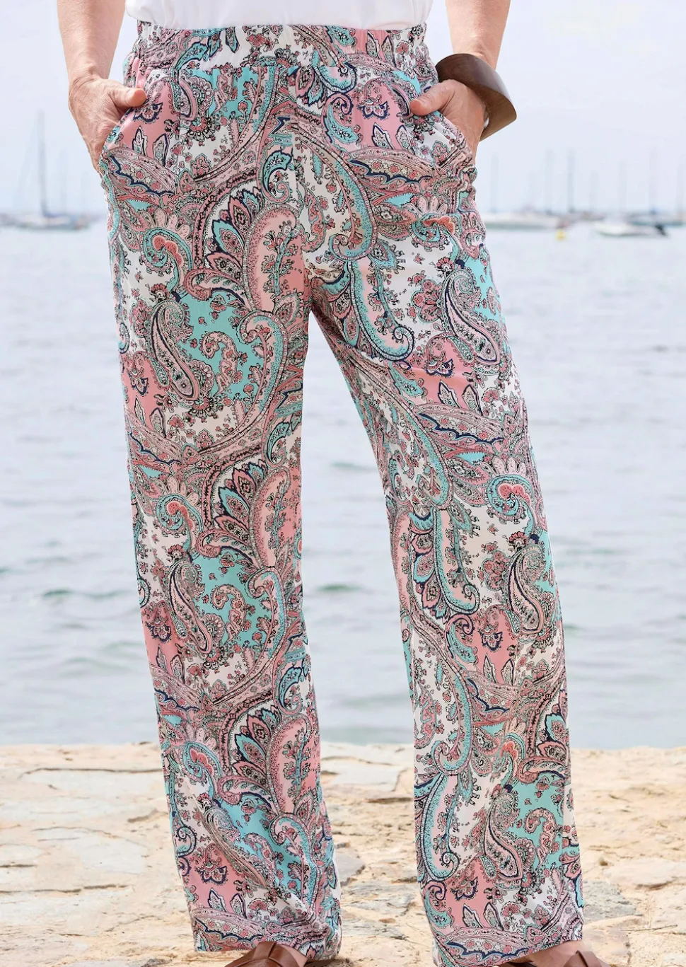 Pantalon à motif cachemire