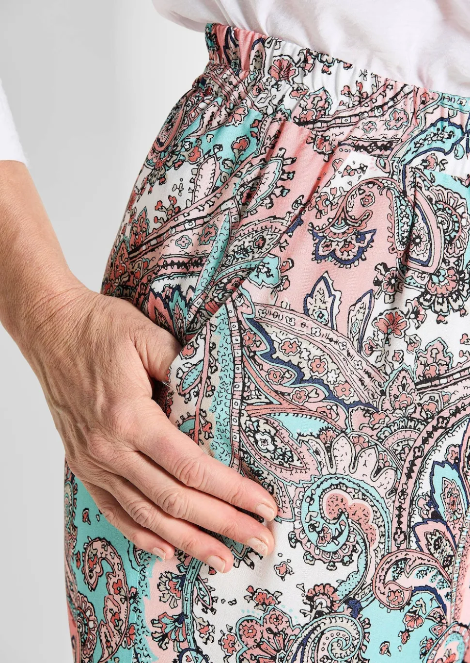 Pantalon à motif cachemire
