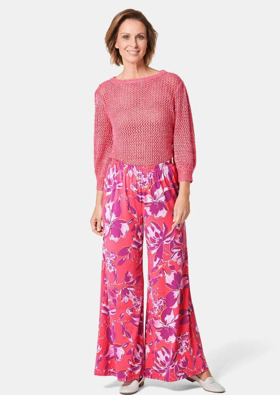 Pantalon palazzo imprimé