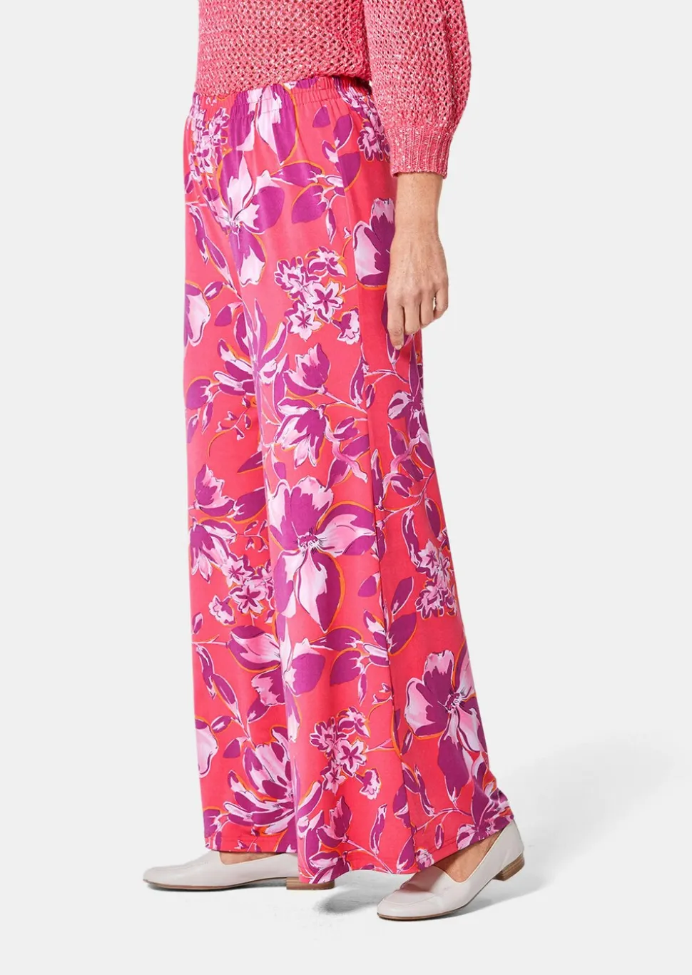 Pantalon palazzo imprimé
