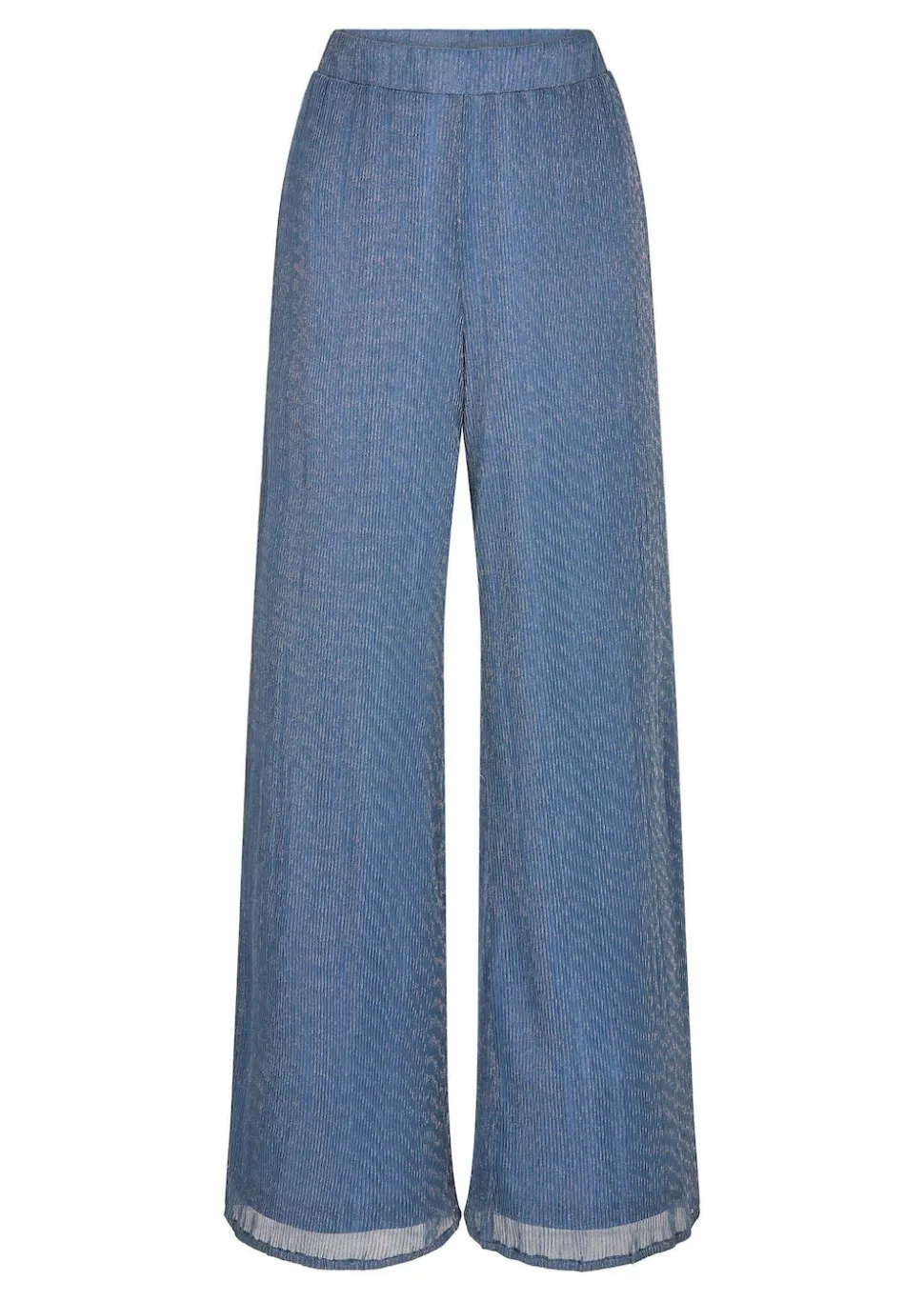Pantalon Palazzo VERA en plissé brillant