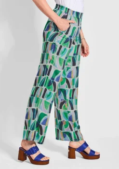 Pantalon palazzo VERA en viscose à effet climatisant