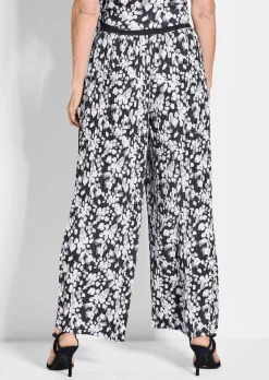 Pantalon plissé VERA à imprimé floral
