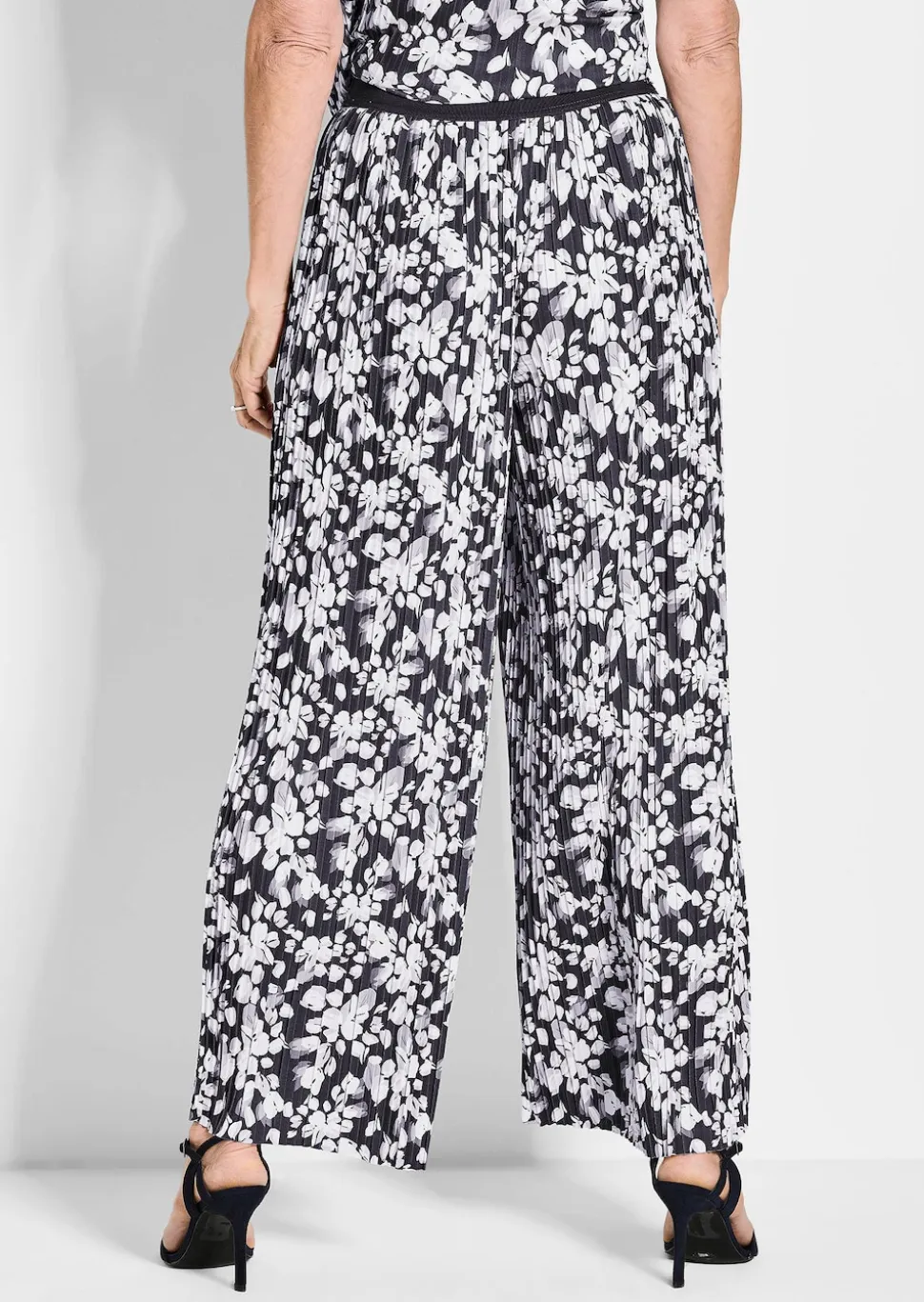 Pantalon plissé VERA à imprimé floral