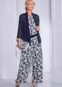 Pantalon plissé VERA à imprimé floral