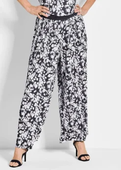Pantalon plissé VERA à imprimé floral