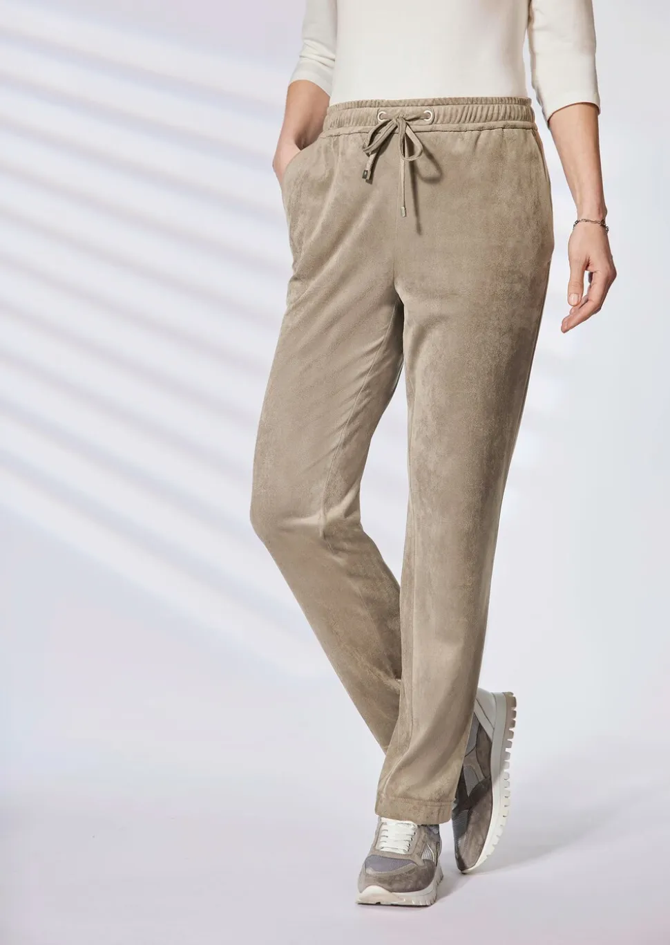 Pantalon SARA d'aspect velours