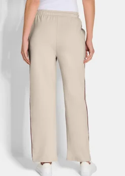 Pantalons de loisirs avec passepoils contrastants
