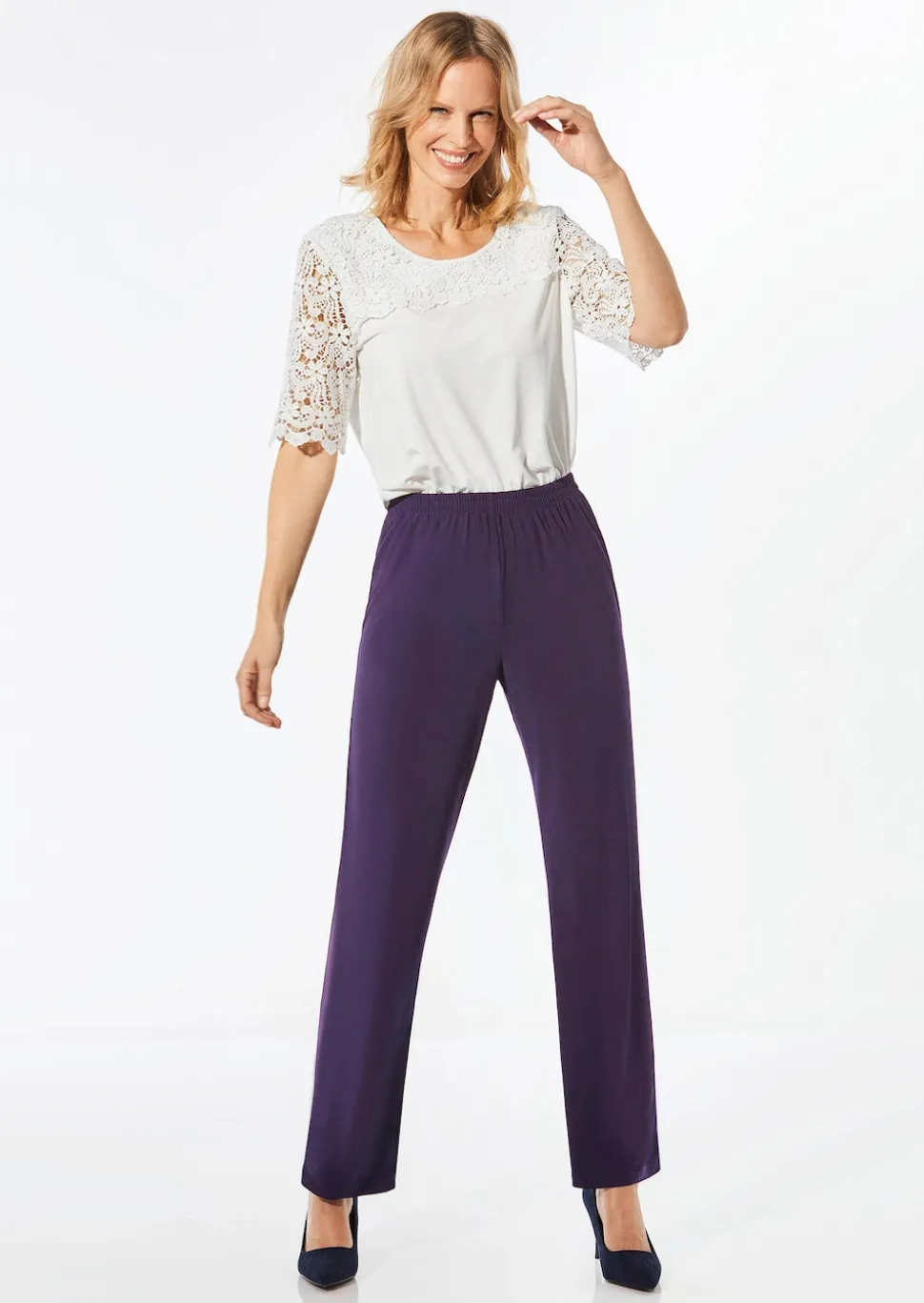 Pantalon slinky confortable VERA