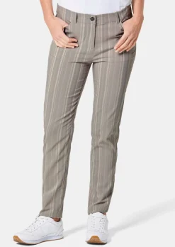 Pantalon structuré en tissu élastique