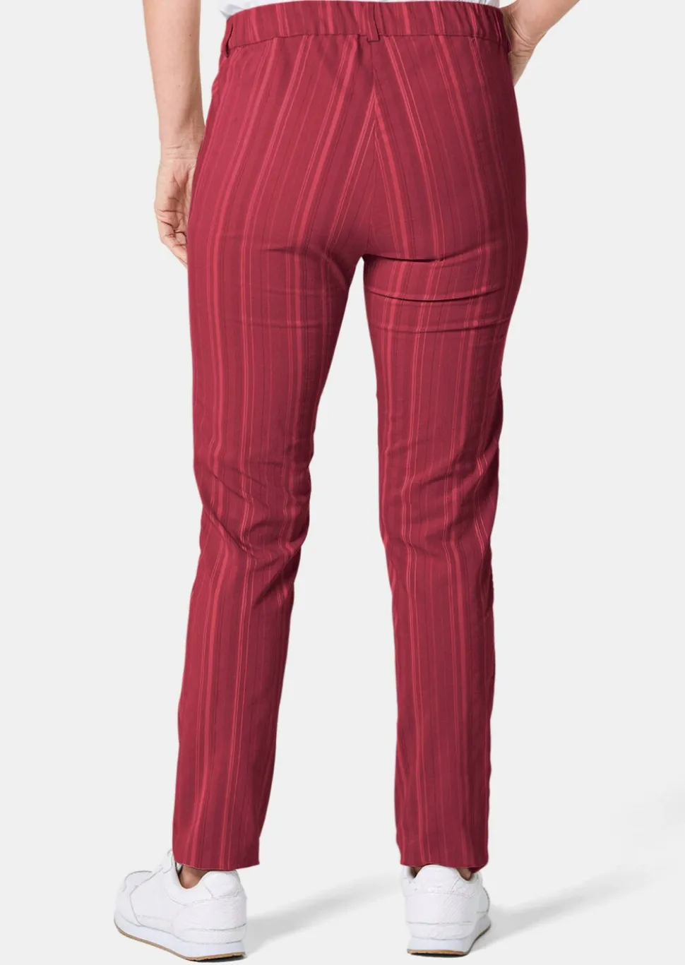 Pantalon structuré en tissu élastique