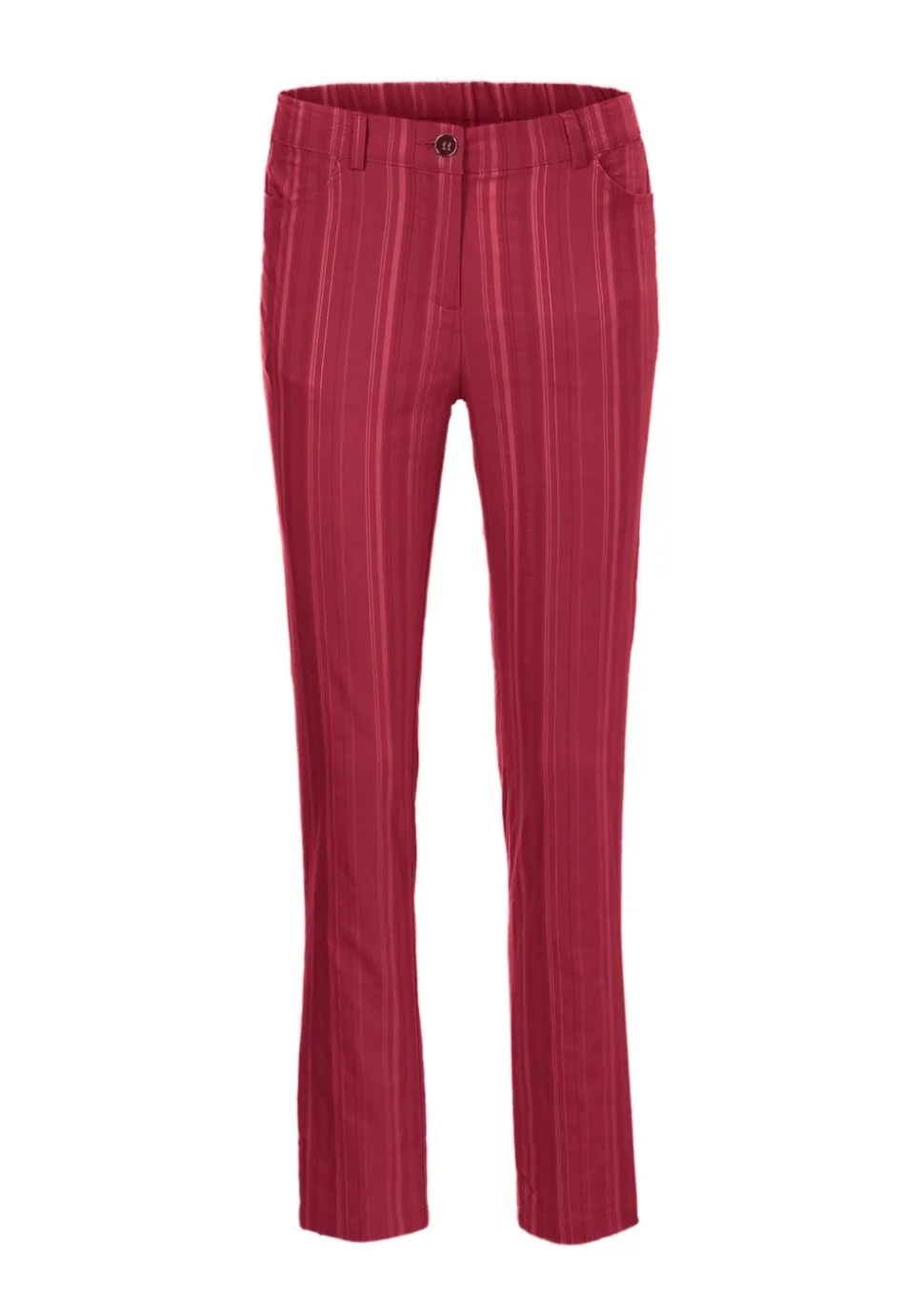 Pantalon structuré en tissu élastique