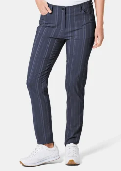 Pantalon structuré en tissu élastique