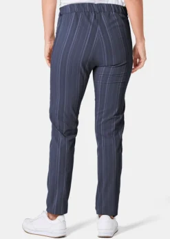 Pantalon structuré en tissu élastique