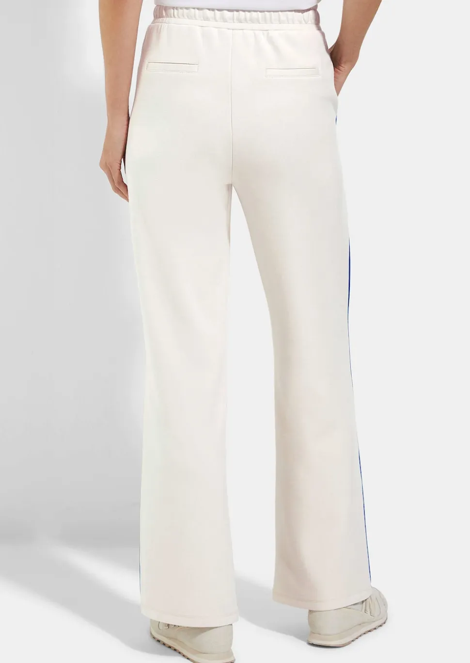 Pantalon sweat avec passepoil contrasté