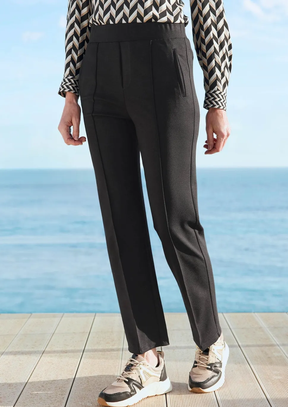 Pantalon à taille élastique