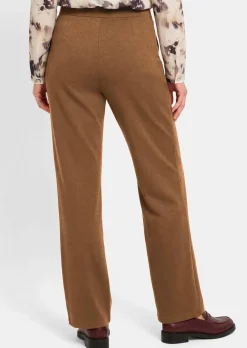 Pantalon à taille élastique avec pinces