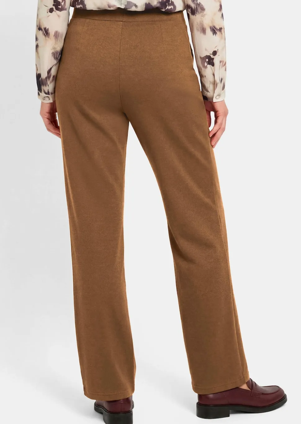 Pantalon à taille élastique avec pinces