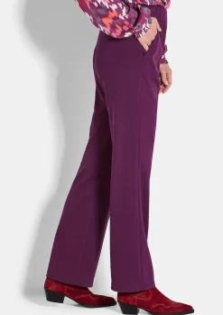 Pantalon à taille élastique avec pinces