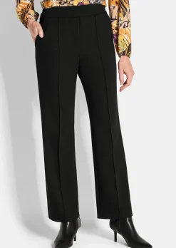 Pantalon à taille élastique avec pinces