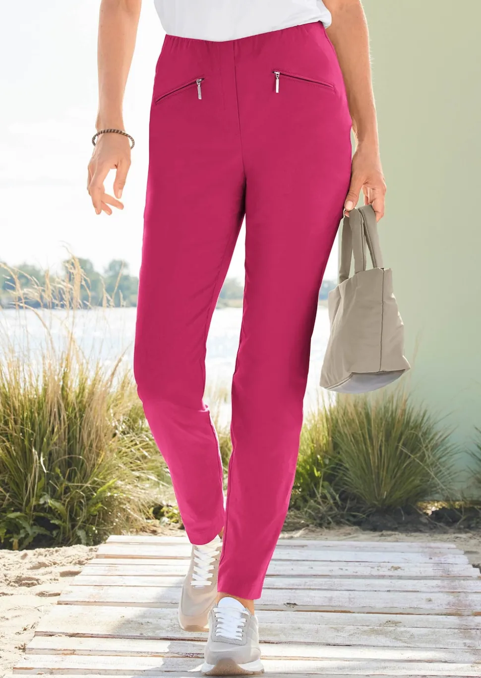 Pantalon étroit en bengaline LOUISA
