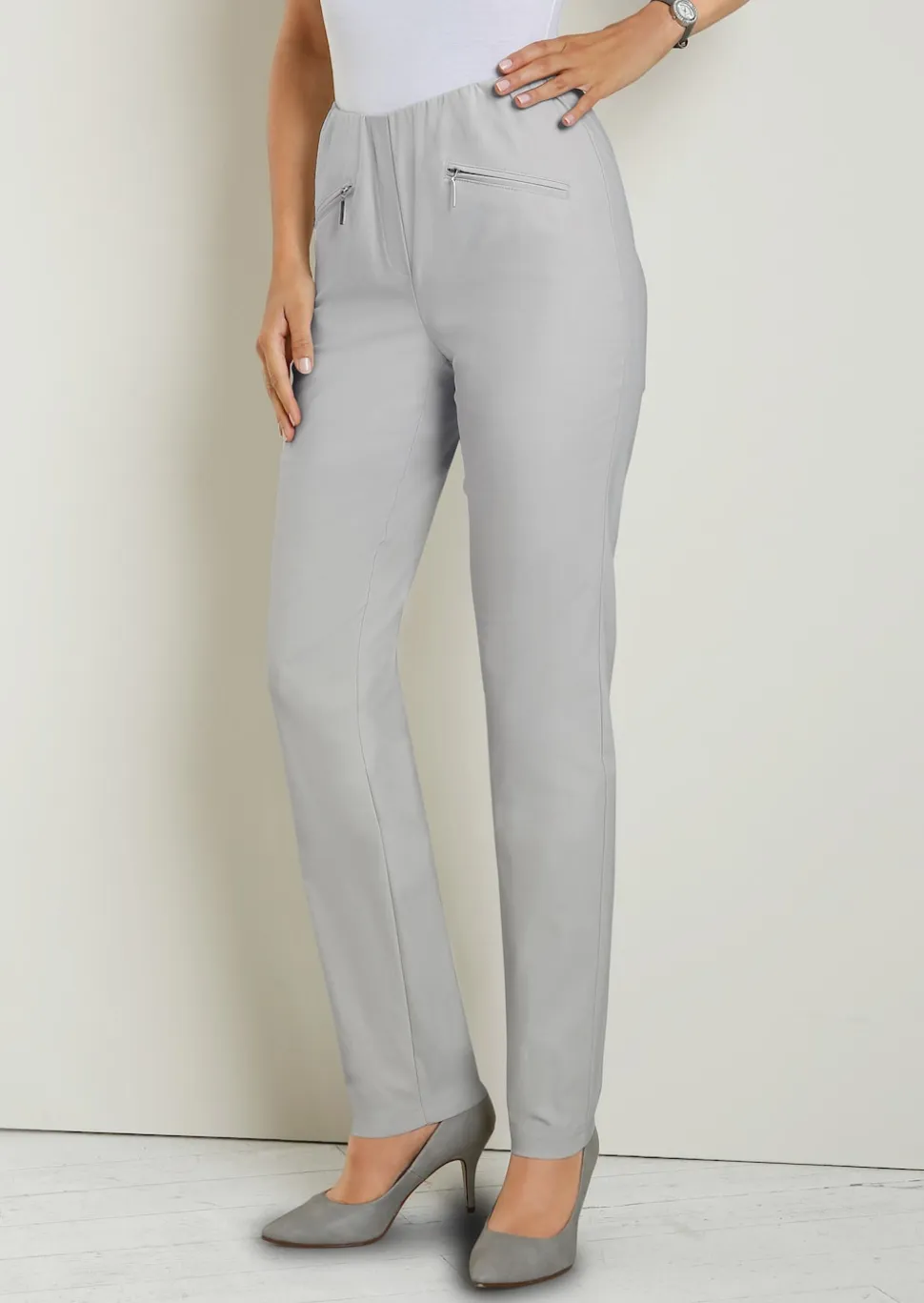 Pantalon étroit en bengaline LOUISA