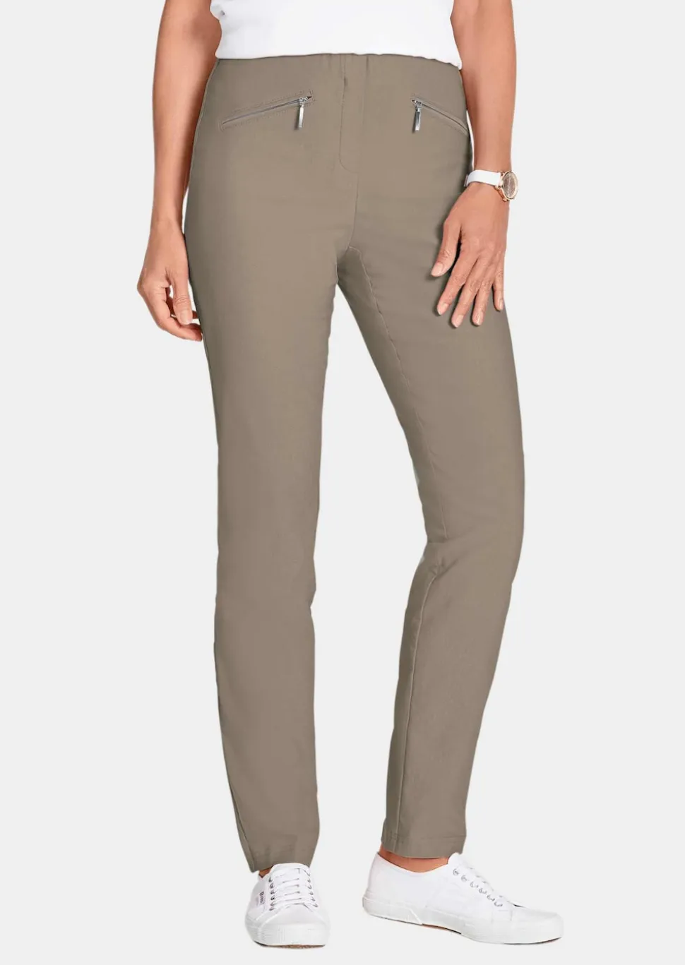 Pantalon étroit en bengaline LOUISA