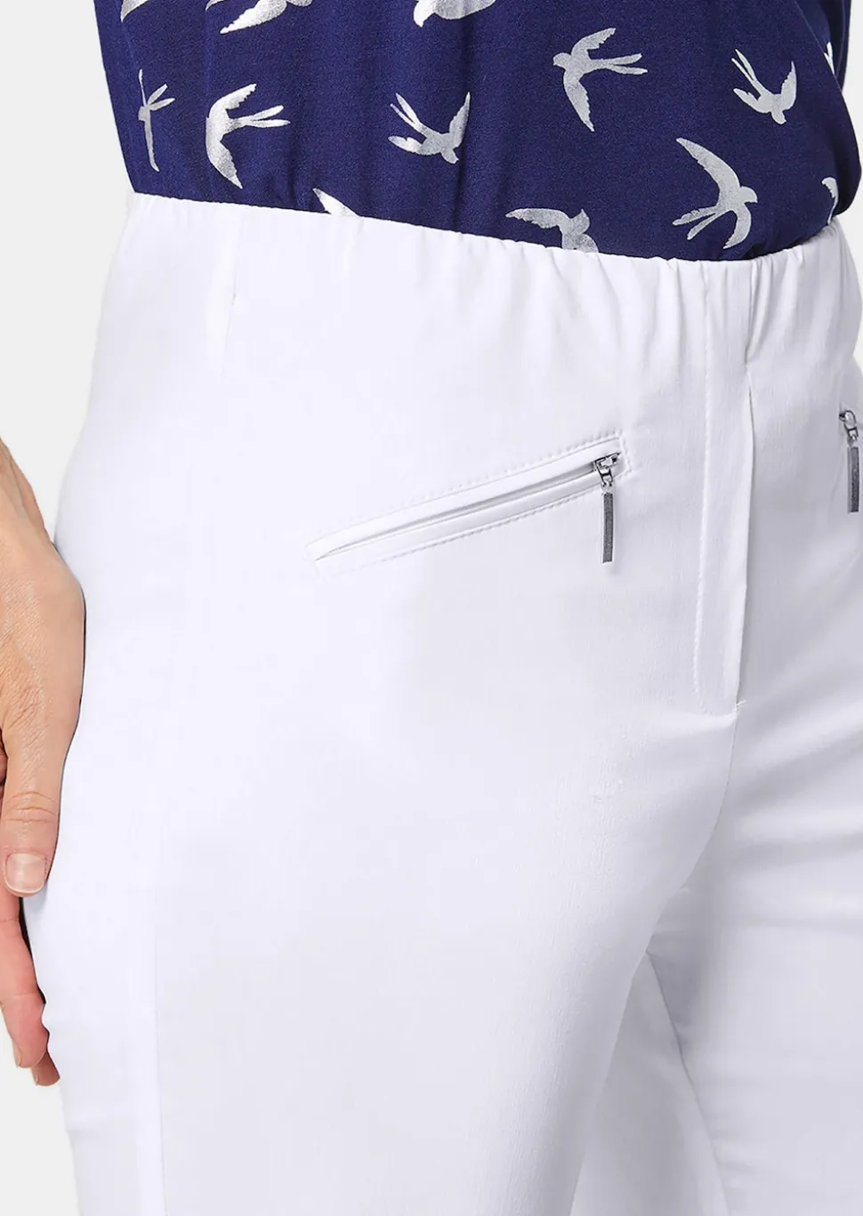 Pantalon étroit en bengaline LOUISA