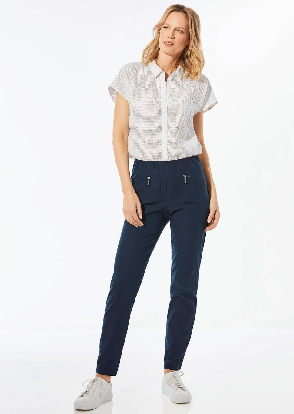 Pantalon étroit en bengaline LOUISA