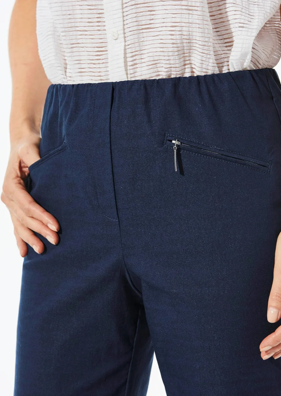 Pantalon étroit en bengaline LOUISA
