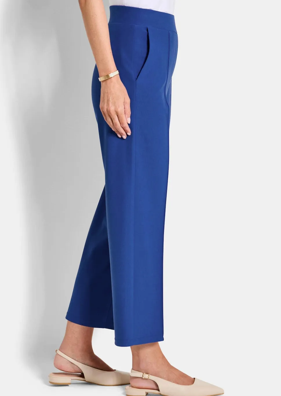 Pantalon VERA en longueur cheville, avec nervures
