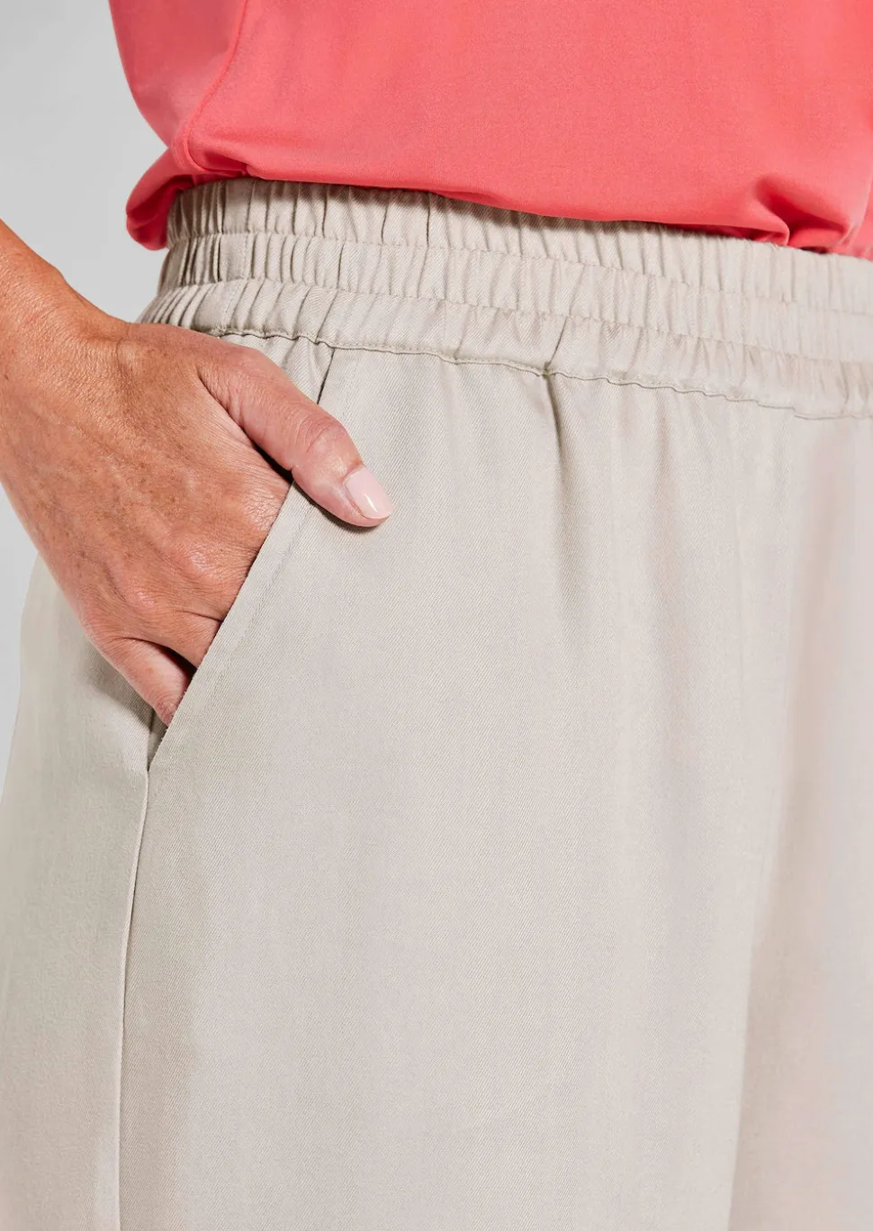 Pantalon VERA à taille élastiqué en Tencel