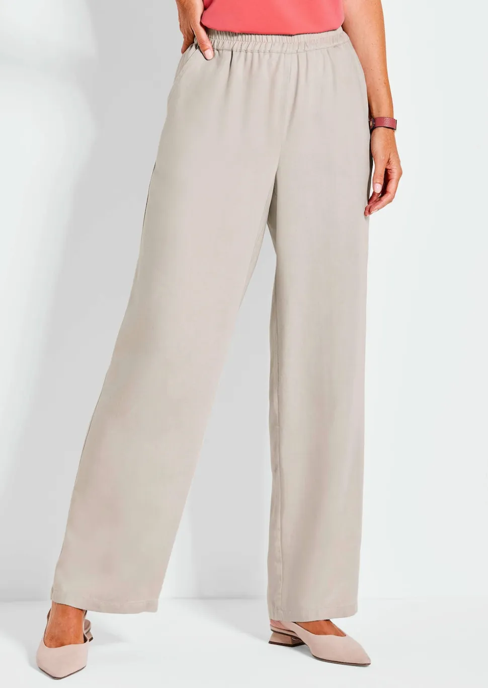 Pantalon VERA à taille élastiqué en Tencel