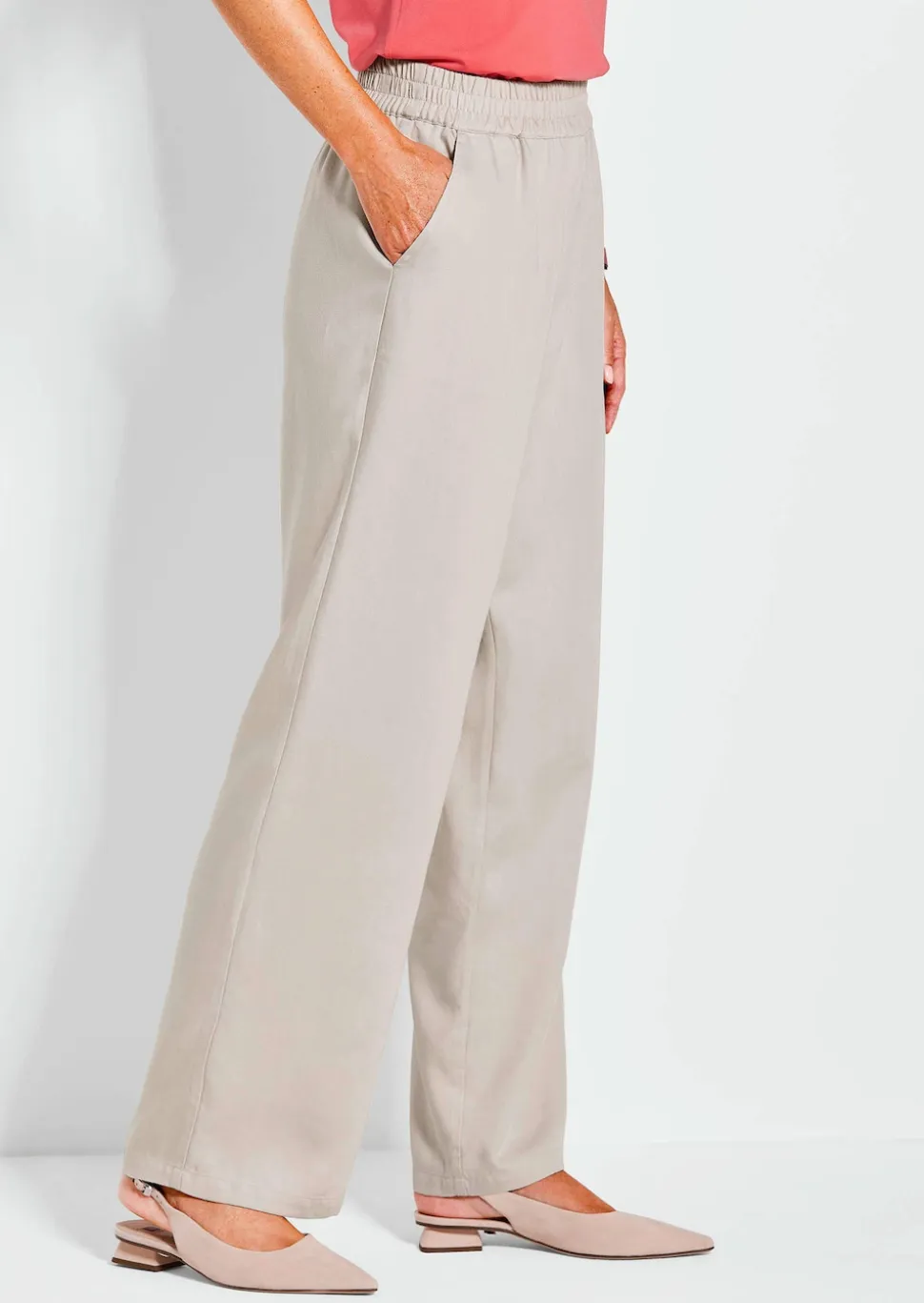 Pantalon VERA à taille élastiqué en Tencel