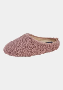 Pantoufles avec peluche et semelle en caoutchouc