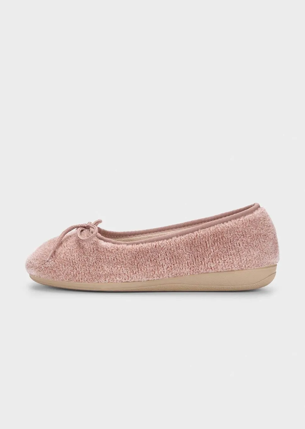 Pantoufles ballerines avec nœud