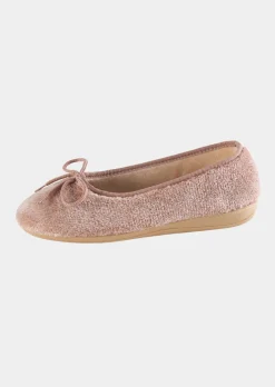 Pantoufles ballerines avec nœud