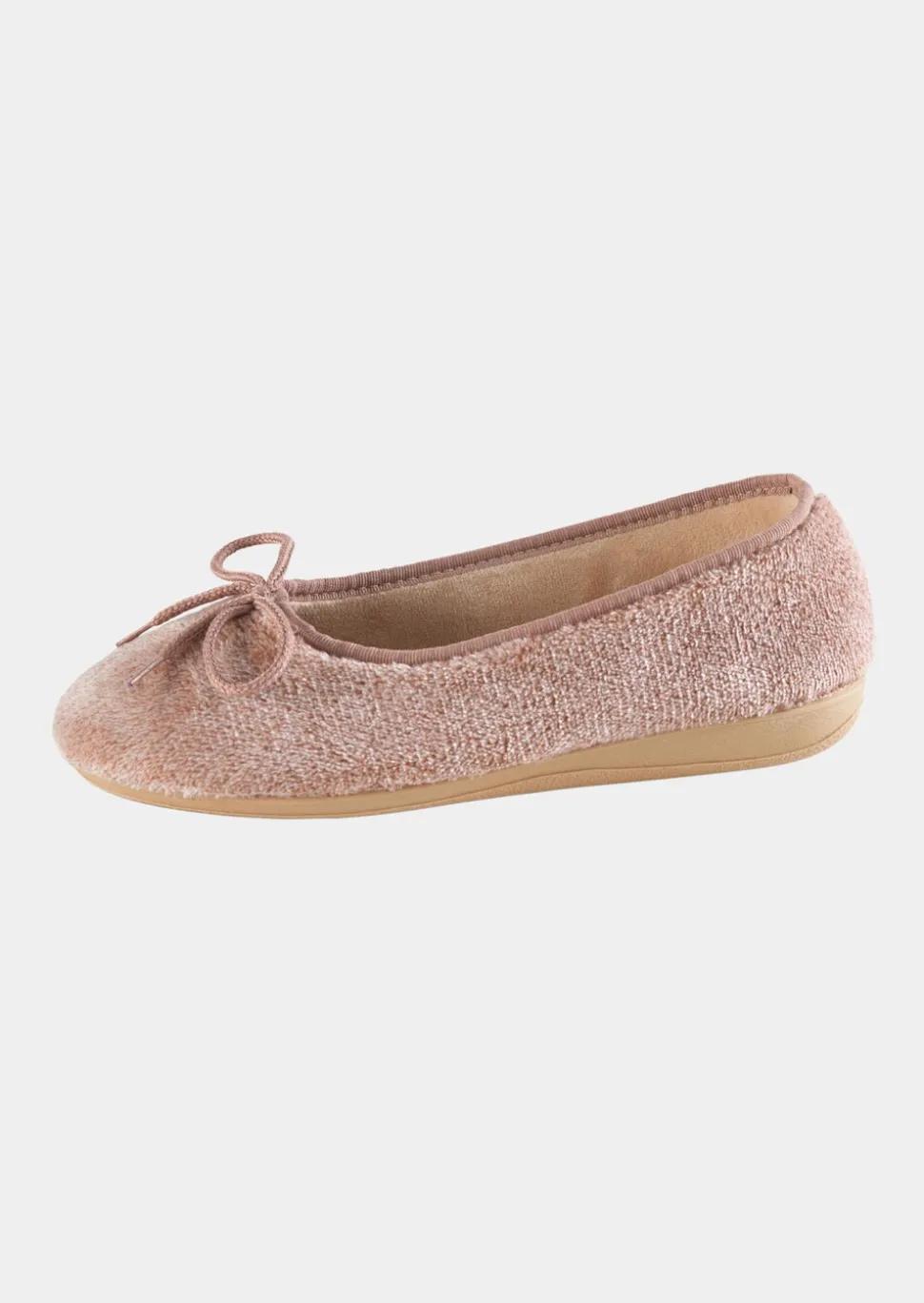 Pantoufles ballerines avec nœud