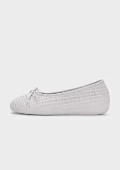 Pantoufles ballerines en coton