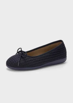 Pantoufles ballerines en coton