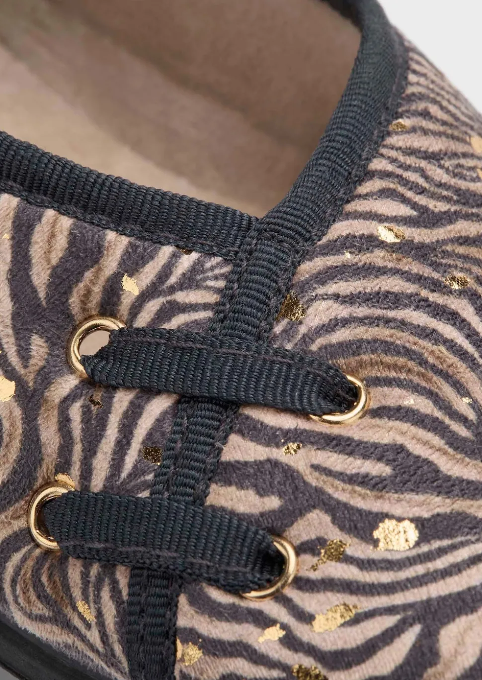 Pantoufles ballerines à motif animal