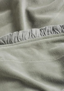 Peignoir en velours ras, avec col châle