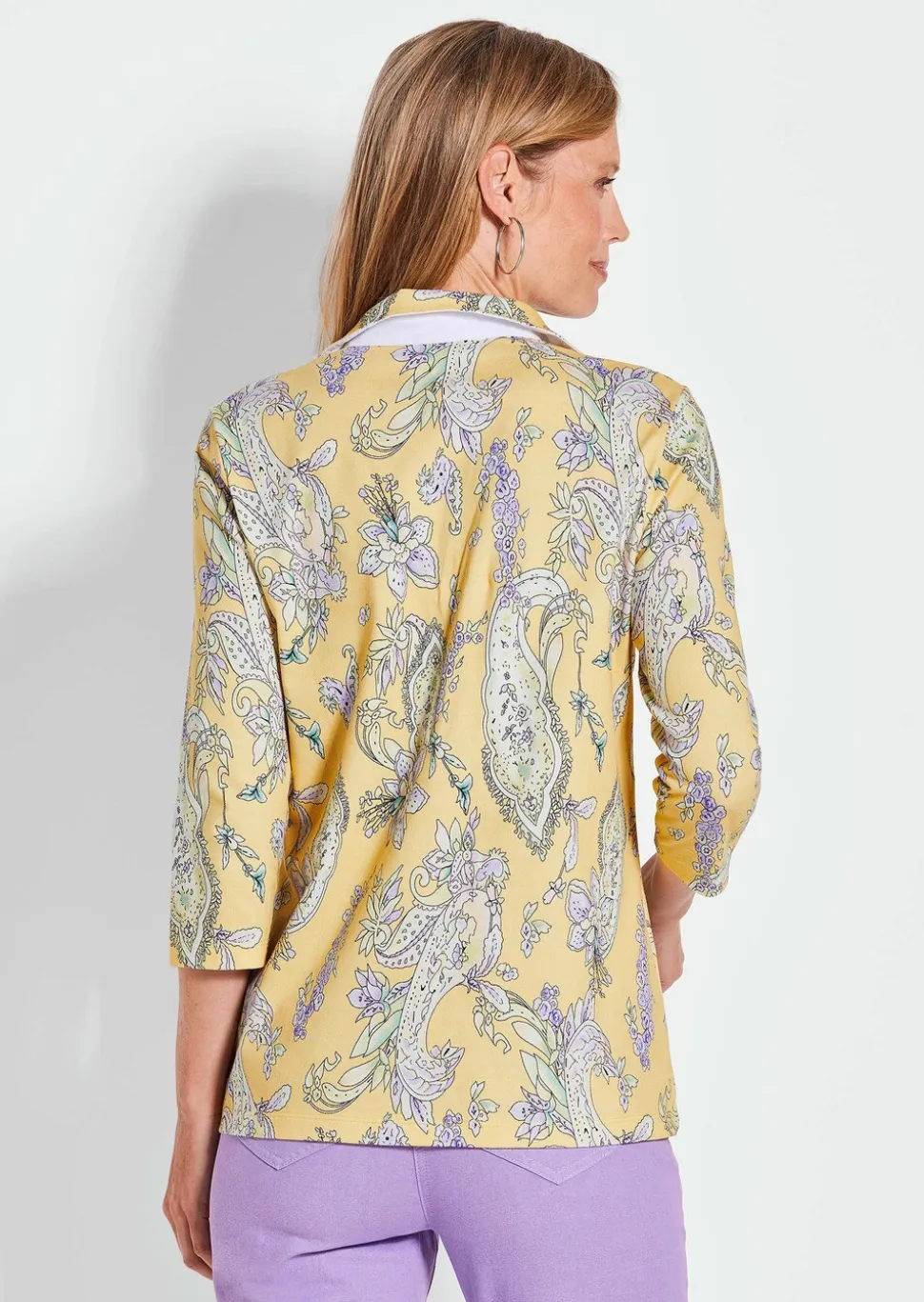 Polo au motif cachemire
