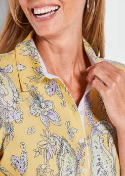 Polo au motif cachemire