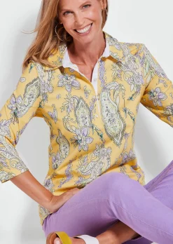 Polo au motif cachemire
