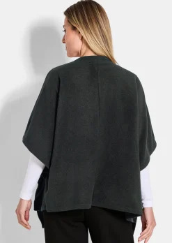 Poncho en laine polaire
