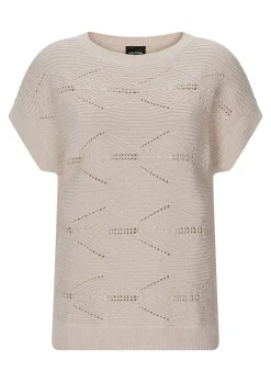 Pull ajouré, légèrement brillant